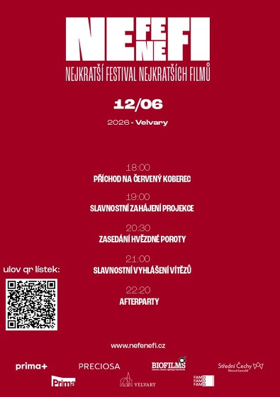 Plakát události NeFeNeFi - nejkratší festival  nejkratších filmů 2026