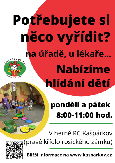 Plakát události Hlídání dětí