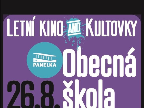 Plakát události LETNÍ KINO & KULTOVKY na Panelce: Obecná škola