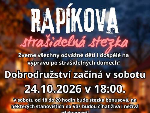 Plakát události Rapíkova strašidelná stezka