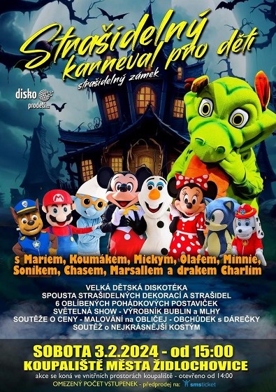 Plakát události Strašidelný karneval pro děti