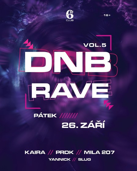 Plakát události DNB RAVE Vol.5