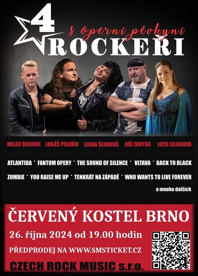 Plakát události 4 ROCKEŘI s operní pěvkyní