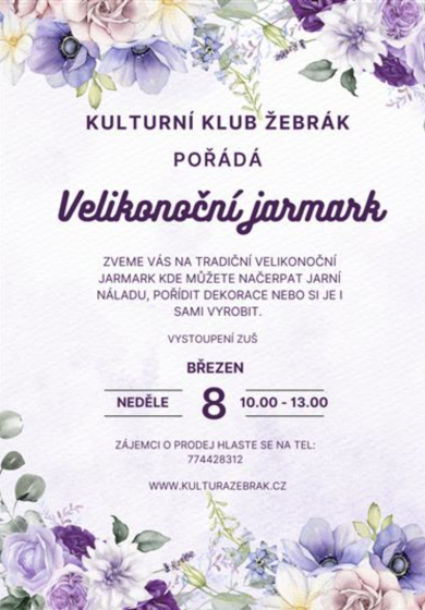 Plakát události Velikonoční jarmark