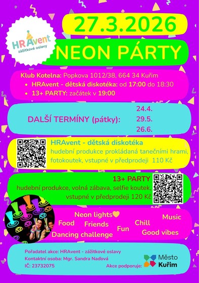 Plakát události NEON 13 + party