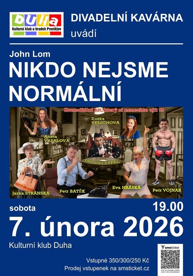 Plakát události Divadelní kavárna: Nikdo nejsme normální