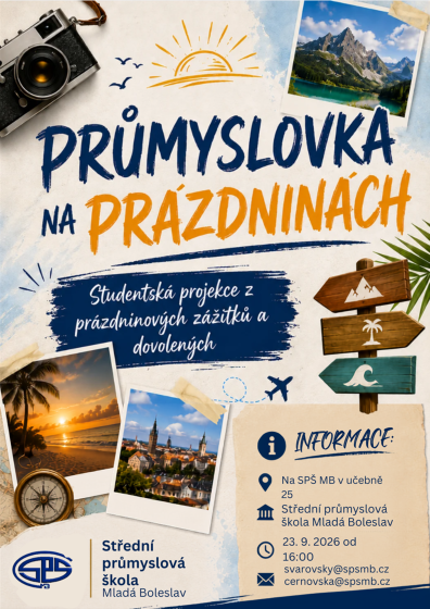 Plakát události Průmyslovka na prázdninách