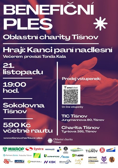 Plakát události Benefiční ples Oblastní charity Tišnov 2026