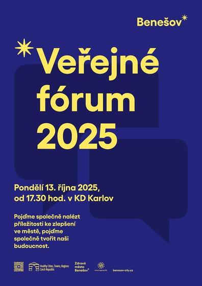 Plakát události Veřejné Fórum Zdravého města Benešov