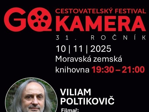Plakát události GO KAMERA | Viliam Poltikovič, Ruda Švaříček
