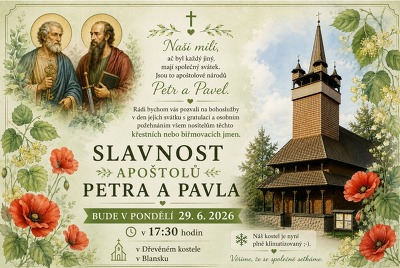 Plakát události Slavnost apoštolů Petra a Pavla
