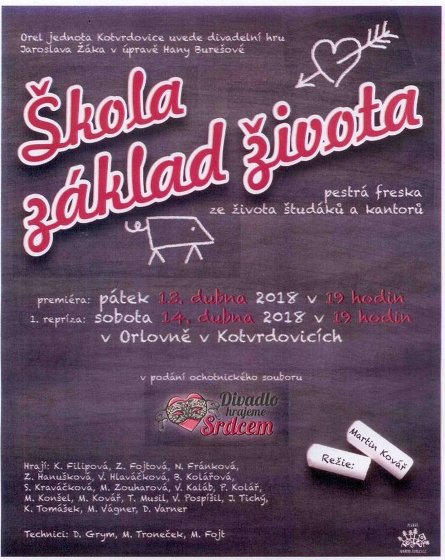 Plakát události Škola základ života
