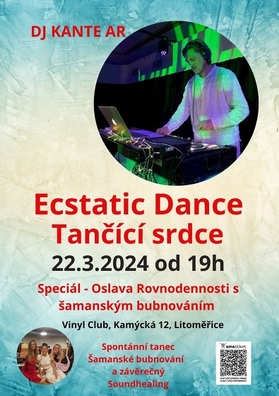 Plakát události Ecstatic Dance - Tančící srdce s DJ Kante Ar