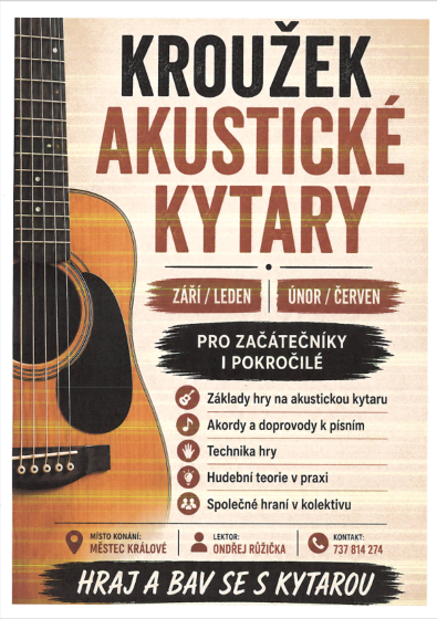 Plakát události Kroužek akustické kytary