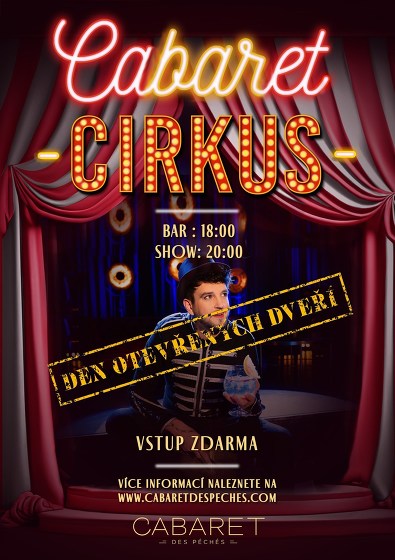 Plakát události CABARETNÍ CIRKUS - DEN OTEVŘENÝCH DVEŘÍ