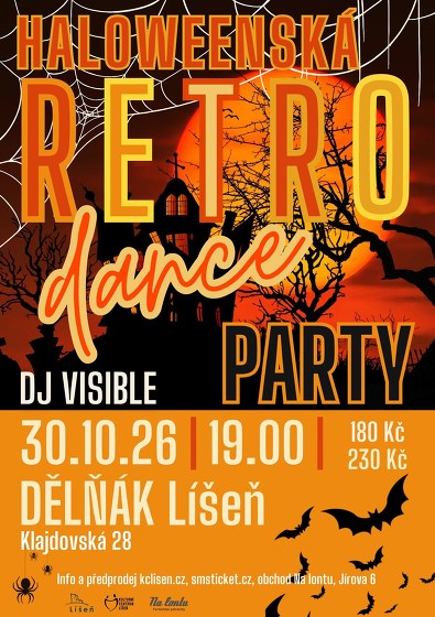 Plakát události Halloweenská  Retro Dance Party
