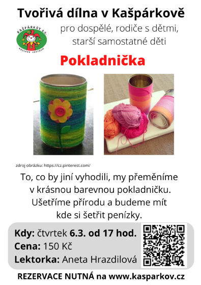 Plakát události Tvořivá dílna - upcyklace