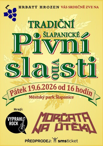 Plakát události Pivní slavnosti, Morčata na útěku, Vyprahlo Rock