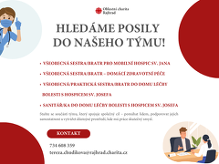 Oblastní charita Rajhrad nabízí práci na pozici Všeobecná sestra/bratr pro Mobilní hospic sv. Jana v obci Rajhrad
