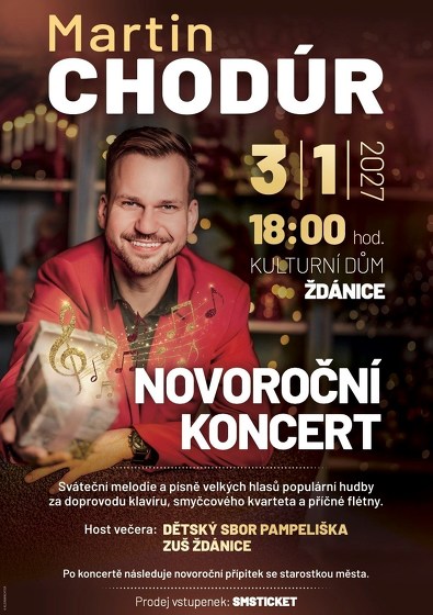 Plakát události Novoroční koncert Martina Chodúra