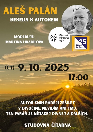 Plakát události Aleš Palán: beseda s autorem