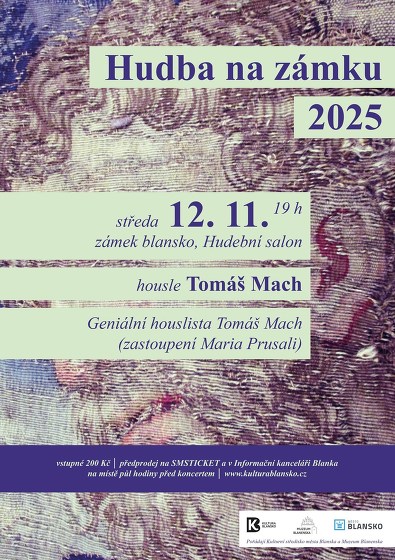 Plakát události Geniální houslista Tomáš Mach / Hudba na zámku 2025