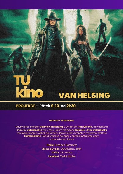 Plakát události Tukino 2026 / Projekce Van Helsing