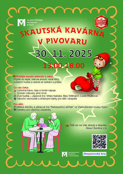 Plakát události Skautská kavárna v pivovaru