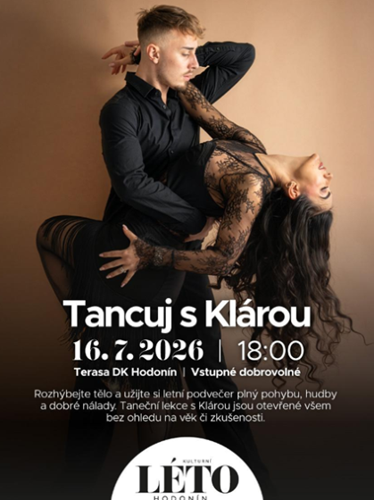 Plakát události Tancuj s Klárou – letní večer plný pohybu a energie