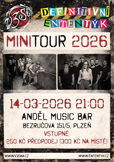 Plakát události V3SKA & Definitivní Ententýk