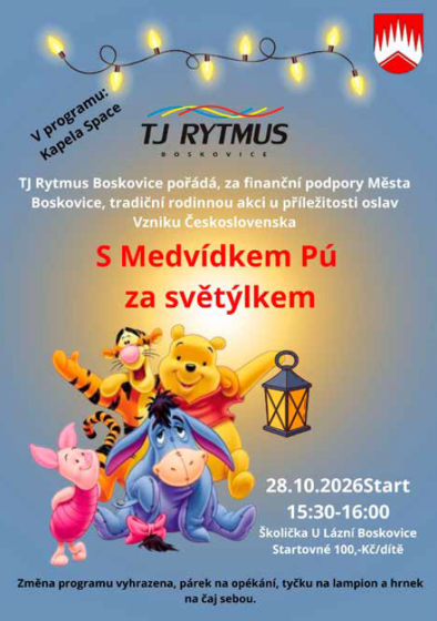 Plakát události S Medvídkem Pú za světýlkem