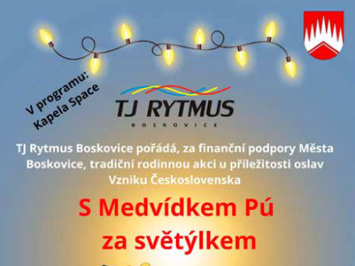 Plakát události S Medvídkem Pú za světýlkem