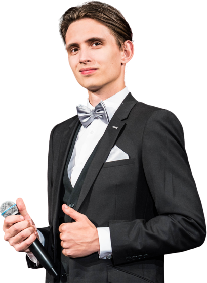 Plakát události Můj vzor, Božský Karel | Kristián Šebek zpívá písně Karla Gotta