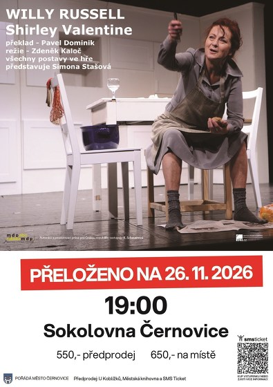 Plakát události DIVADLO - Shirley Valentine