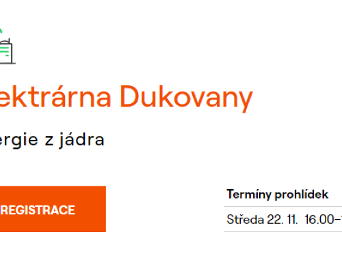 Plakát události Virtuálně v elektrárně - elektrárna Dukovany: energie z jádra
