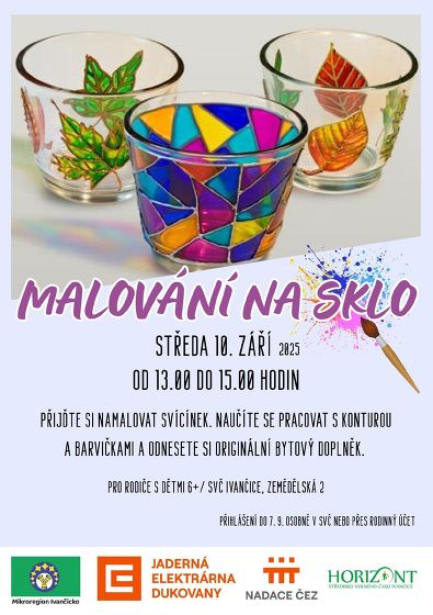 Plakát události Malování na sklo
