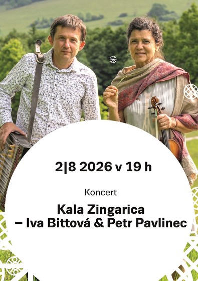 Plakát události Koncert Ivy Bittové a Petra Pavlince: Kala Zingarica