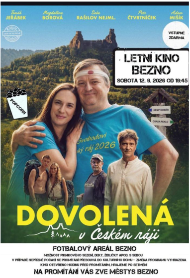 Plakát události Letní kino Bezno