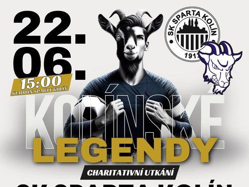 Plakát události Kolínské legendy - charitativní zápas