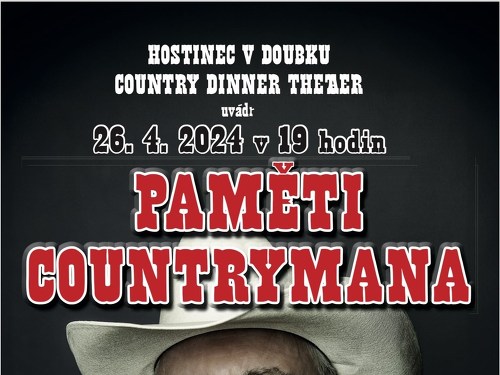 Plakát události Tomáš Linka - PAMĚTI COUNTRYMANA-Koncert, talkshow, večeře