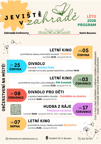 Plakát události Dolní Bousov - Jeviště v zahradě