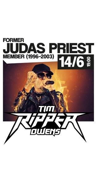 Plakát události Tim Ripper Owens (Judas Priest) v Hoodbaru