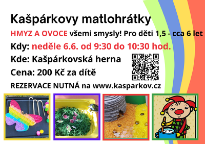 Plakát události Kašpárkovy matlohrátky - hmyz a ovoce