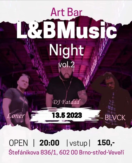 Plakát události L&BMusic Night II + Křest alba