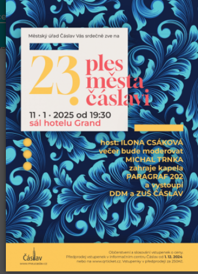 Plakát události Ples města Čáslav