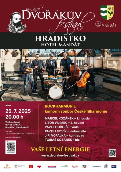 Plakát události Dvořákův festival: Česká RockHarmonie