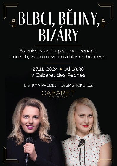 Plakát události STAND - UP : Blbci, běhny, bizáry
