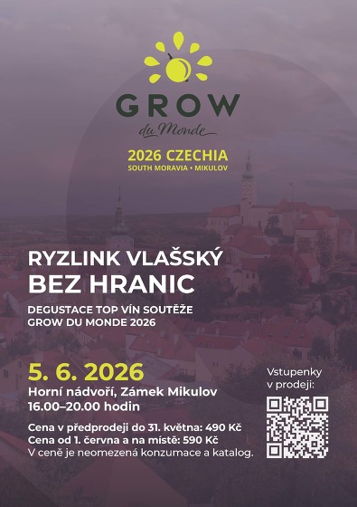 Plakát události GROW du monde - degustace top vín soutěže Grow du Monde
