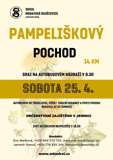 Plakát události Velký pampeliškový pochod - tentokrát do Police