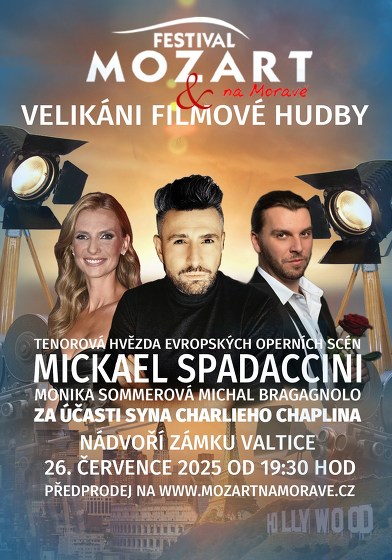 Plakát události MOZART A VELIKÁNI FILMOVÉ HUDBY